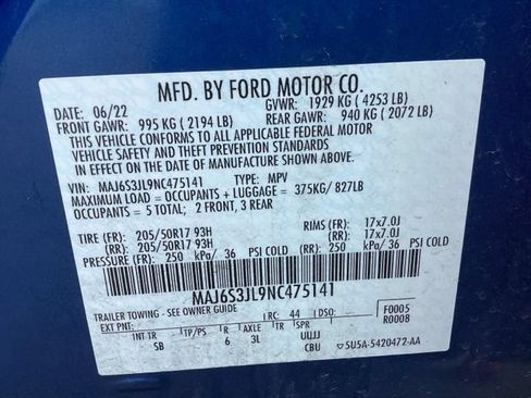 Used 2022 Ford EcoSport SES w/ Interior Protection Package AWD/4WD image 34