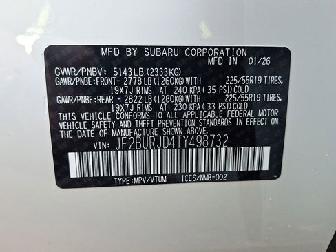 New 2026 Subaru Outback Touring XT AWD/4WD image 18