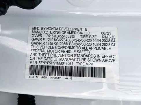 Used 2021 Honda Pilot Touring image 37