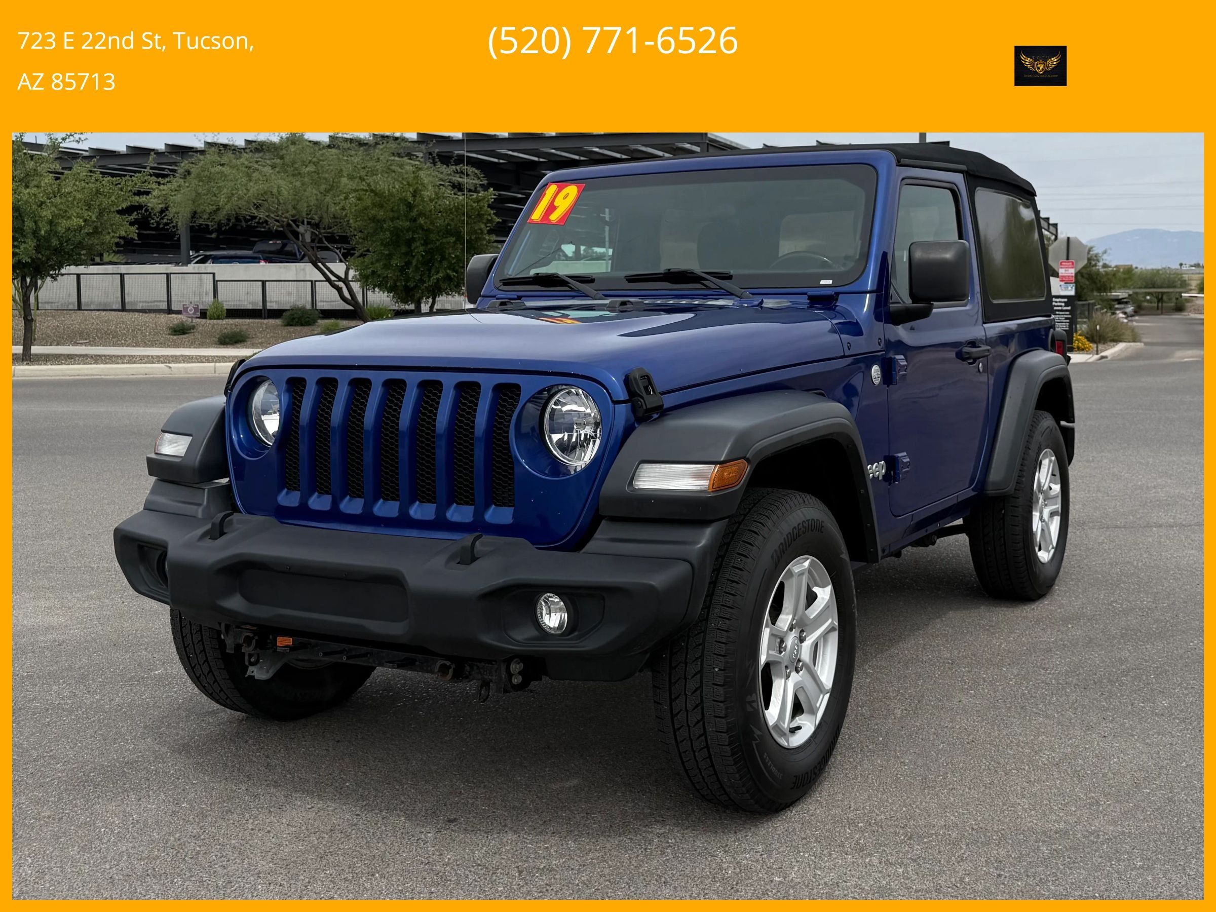 Used 2019 Jeep Wrangler Sport AWD/4WD image 1