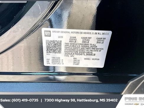 New 2026 Chevrolet Equinox RS image 11