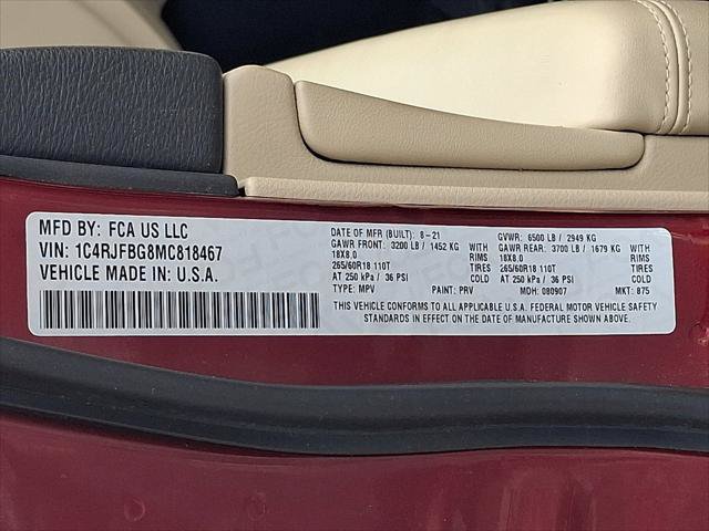 Certified 2021 Jeep Grand Cherokee Limited w/ Premium Lighting Group AWD/4WD image 23