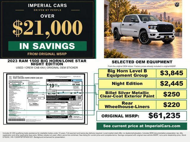 Used 2023 RAM 1500 Big Horn AWD/4WD image 3