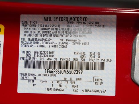 Used 2021 Ford Mustang Shelby GT500 w/ Carbon Fiber Handling Package RWD image 54