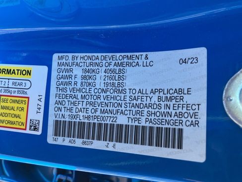 Certified 2023 Honda Civic Sport Touring image 37