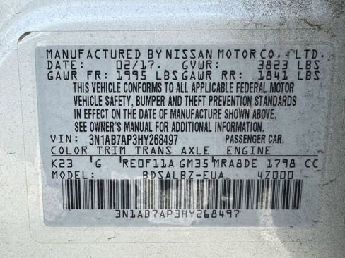 Used 2017 Nissan Sentra S image 29