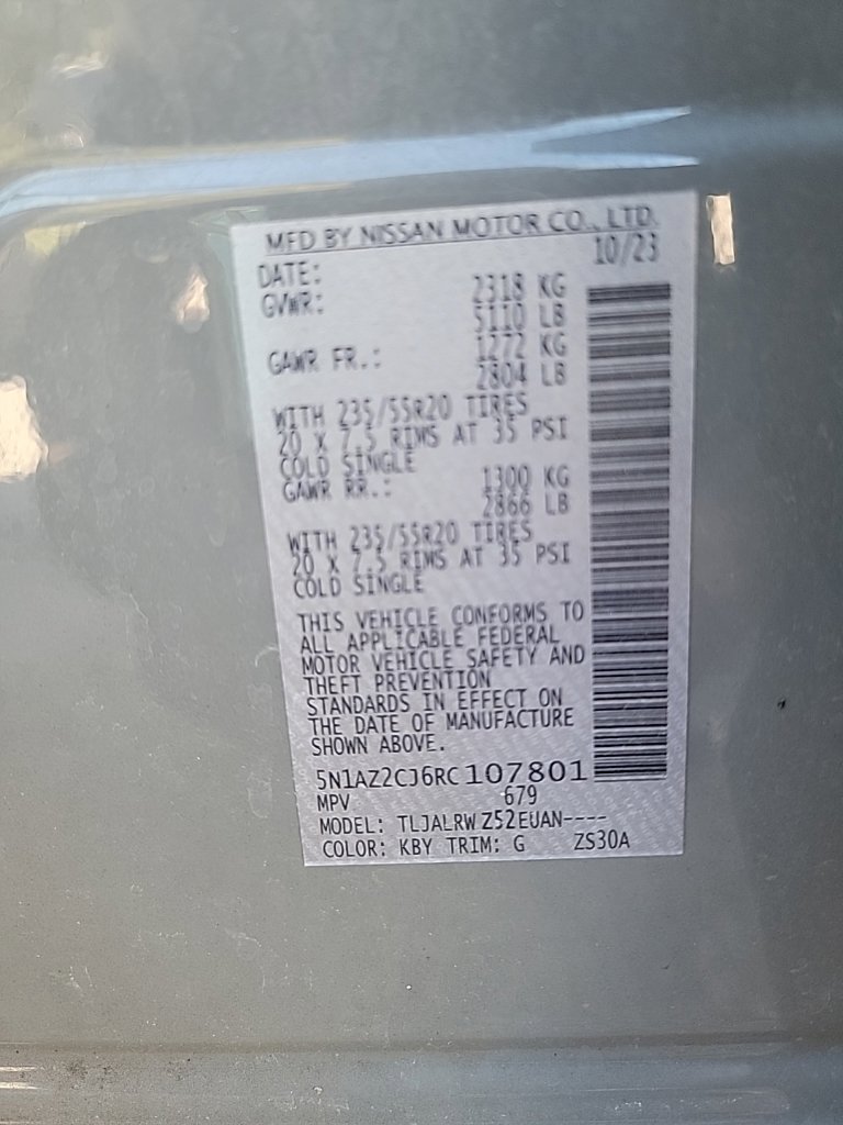 Used 2024 Nissan Murano SL FWD image 10