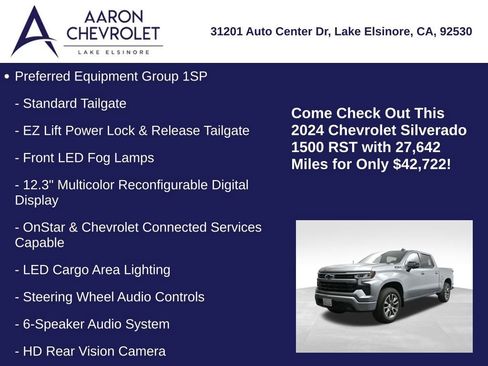 Used 2024 Chevrolet Silverado 1500 RST w/ RST All Star Premium Package AWD/4WD image 15