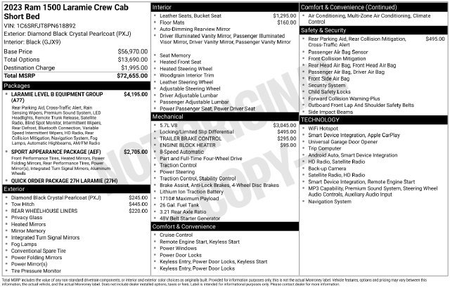 Used 2023 RAM 1500 Laramie AWD/4WD image 4