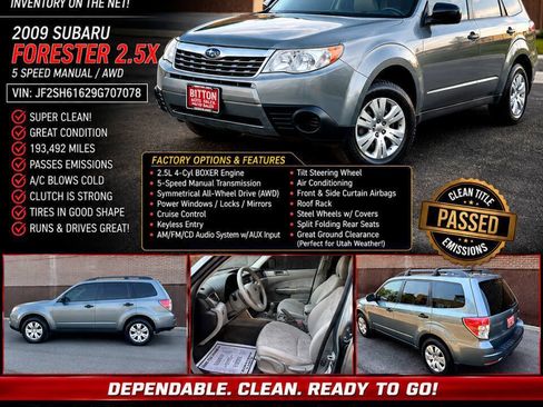 Used 2009 Subaru Forester 2.5X w/ Popular Equipment Group 1A AWD/4WD image 1