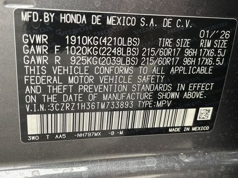 New 2026 Honda HR-V LX image 35