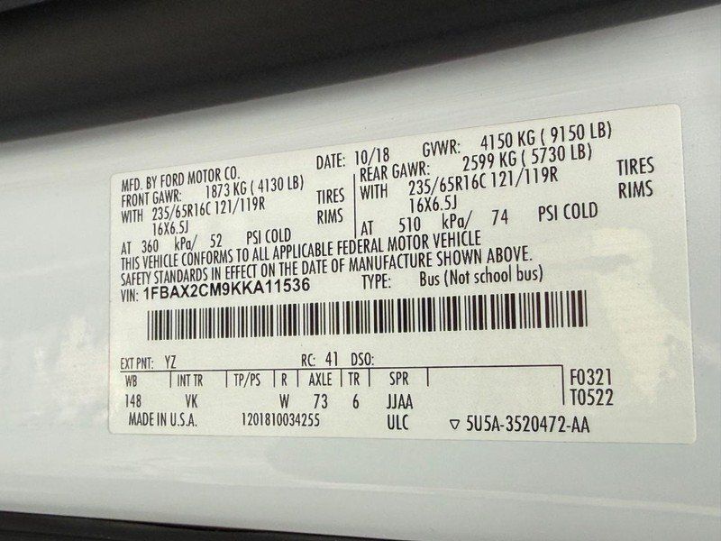 Used 2019 Ford Transit 350 XL RWD image 31