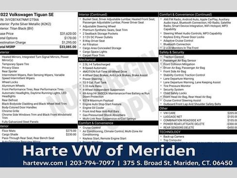 Used 2022 Volkswagen Tiguan SE AWD/4WD image 1