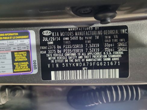 Used 2015 Kia Sorento SX image 33