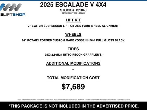 Used 2025 Cadillac Escalade V image 2