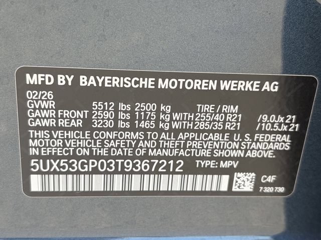 Used 2026 BMW X3 xDrive30i w/ Premium Package AWD/4WD image 23