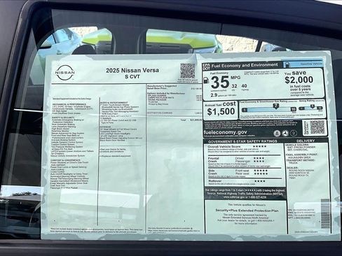 New 2025 Nissan Versa S image 19