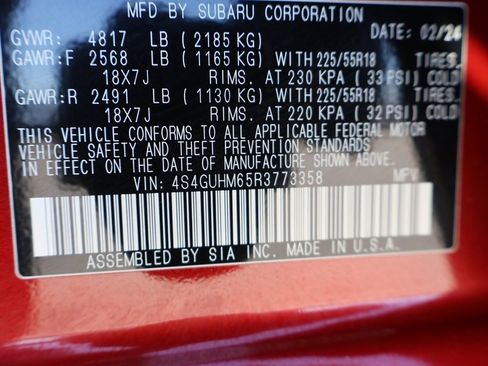 Used 2024 Subaru Crosstrek 2.5i Limited w/ Crosstrek Mirror Package image 39