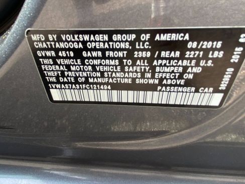 Used 2015 Volkswagen Passat 1.8T Limited Edition FWD image 48