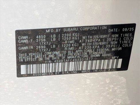 New 2025 Subaru Outback Premium image 18