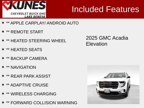 New 2025 GMC Acadia Elevation image 3