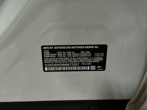 Used 2022 BMW X3 xDrive30i w/ Premium Package 2 image 14