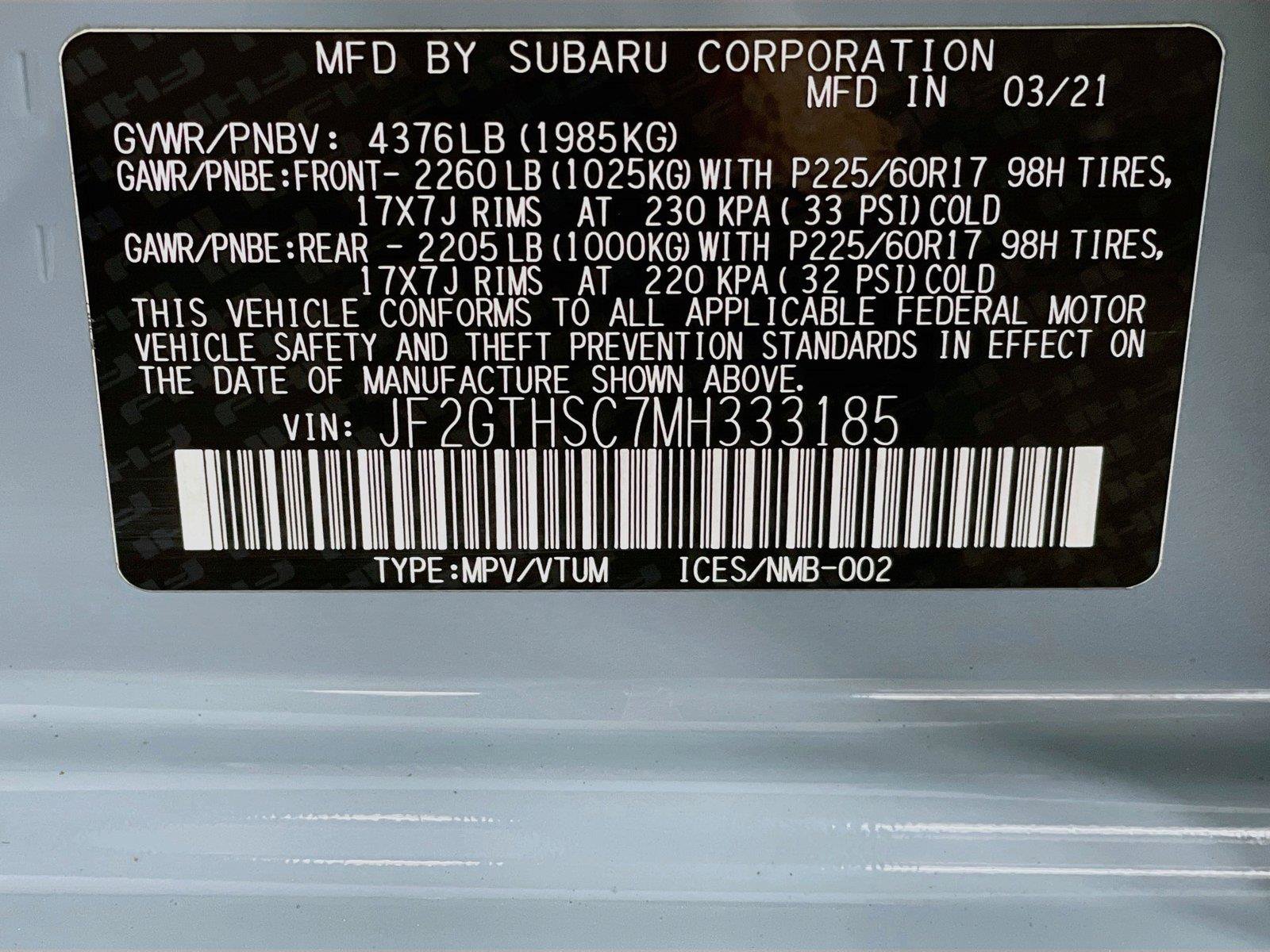 Used 2021 Subaru Crosstrek 2.5i Sport w/ Moonroof Package AWD/4WD image 32