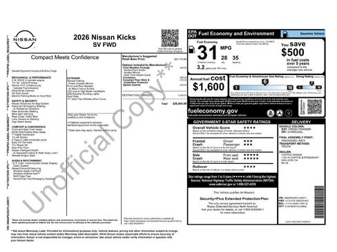 New 2026 Nissan Kicks SV w/ Cold Weather Package image 39
