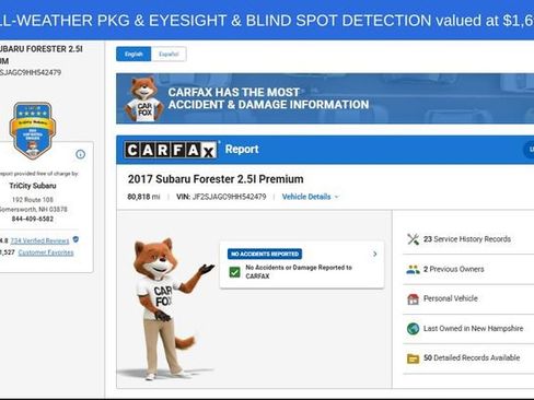 Used 2017 Subaru Forester 2.5i Premium AWD/4WD image 3