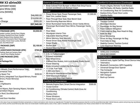 Used 2024 BMW X3 sDrive30i w/ Premium Package RWD image 7