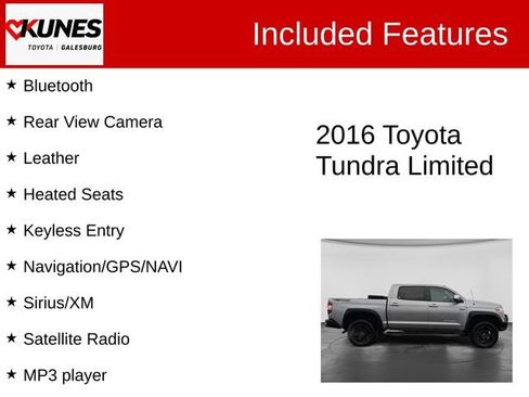 Used 2016 Toyota Tundra Limited w/ TRD Off Road Package AWD/4WD image 2
