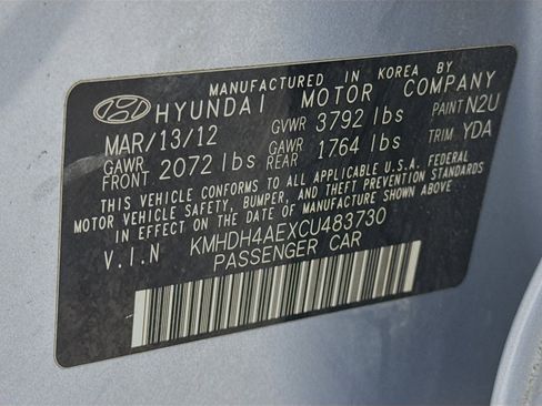 Used 2012 Hyundai Elantra Limited w/ Technology Pkg 5 FWD image 33