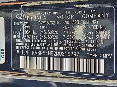 Used 2021 Hyundai Palisade Limited w/ Cargo Package FWD image 40