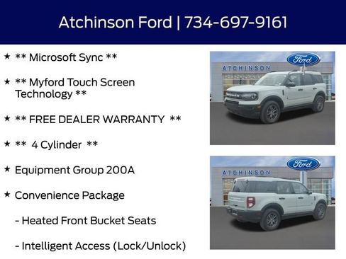 Certified 2022 Ford Bronco Sport Big Bend w/ Convenience Package image 8