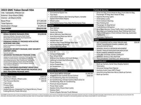 Used 2023 GMC Yukon Denali w/ Denali Reserve Package image 31