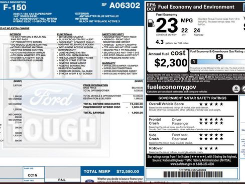 Used 2025 Ford F150 Lariat w/ Equipment Group 501A Mid image 4