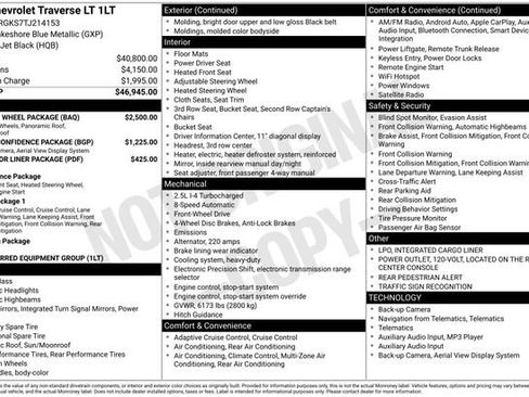 New 2026 Chevrolet Traverse LT w/ Sun and Wheel Package image 2
