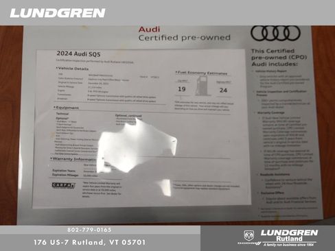 Certified 2024 Audi SQ5 Premium Plus image 40