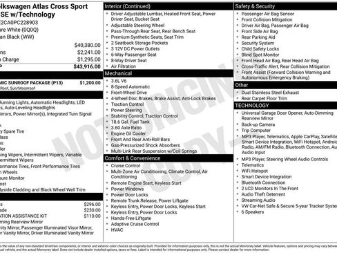 Used 2023 Volkswagen Atlas Cross Sport SE w/ Panoramic Sunroof Package FWD image 13