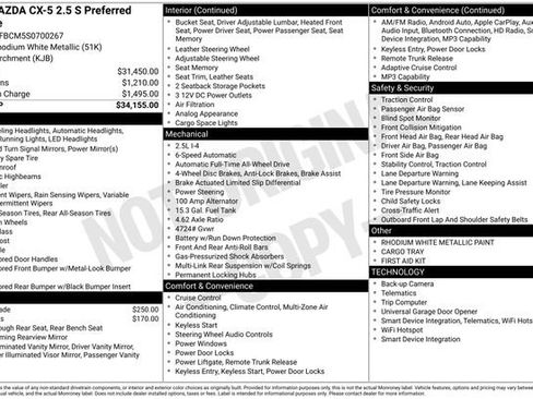 Used 2025 MAZDA CX-5 AWD 2.5 S w/ Preferred Package image 37