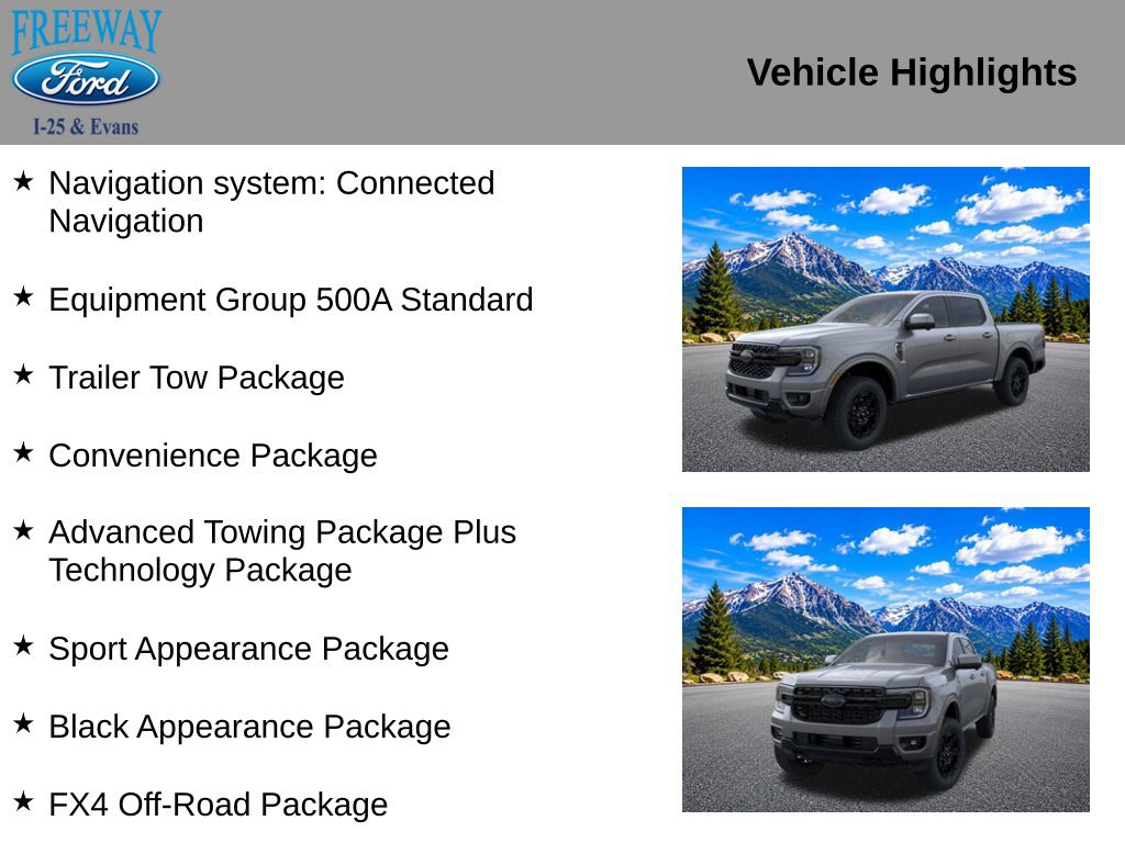 New 2026 Ford Ranger Lariat w/ FX4 Off-Road Package AWD/4WD image 2