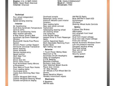 Used 2009 Nissan Altima 2.5 SL w/ SL Pkg image 29