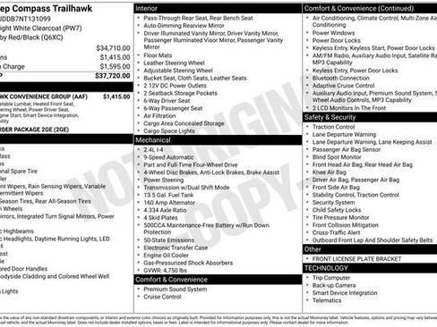 Used 2022 Jeep Compass Trailhawk w/ Trailhawk Convenience Group image 28