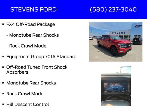 Used 2025 Ford F150 Platinum w/ FX4 Off-Road Package AWD/4WD image 12