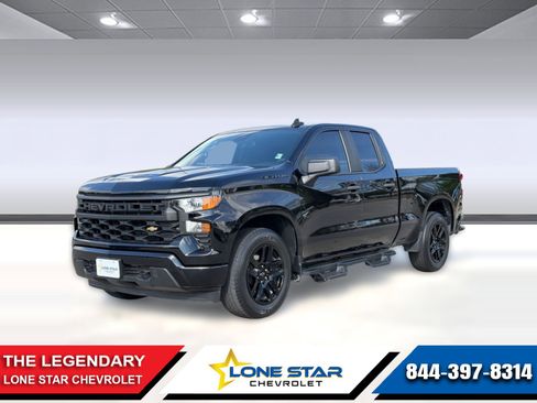 Certified 2023 Chevrolet Silverado 1500 Custom w/ LPO, Dark Essentials Package RWD image 1