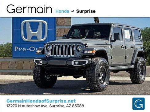 Used 2020 Jeep Wrangler Unlimited Sahara w/ Uconnect 4C Nav & Sound Group image 1