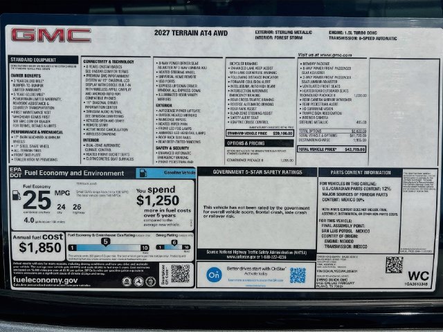 New 2027 GMC Terrain AT4 w/ Convenience Package III AWD/4WD image 21