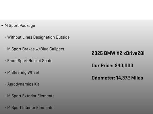 Used 2025 BMW X2 xDrive28i w/ M Sport Package AWD/4WD image 18