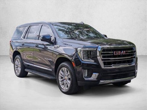 Used 2021 GMC Yukon SLT w/ SLT Luxury Plus Package RWD image 3