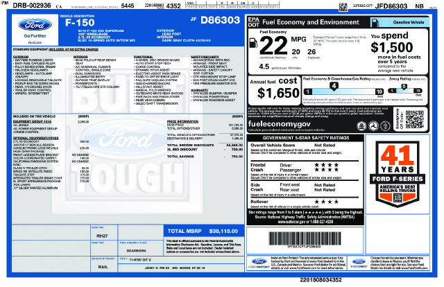 Used 2018 Ford F150 XL w/ Equipment Group 101A Mid RWD image 4